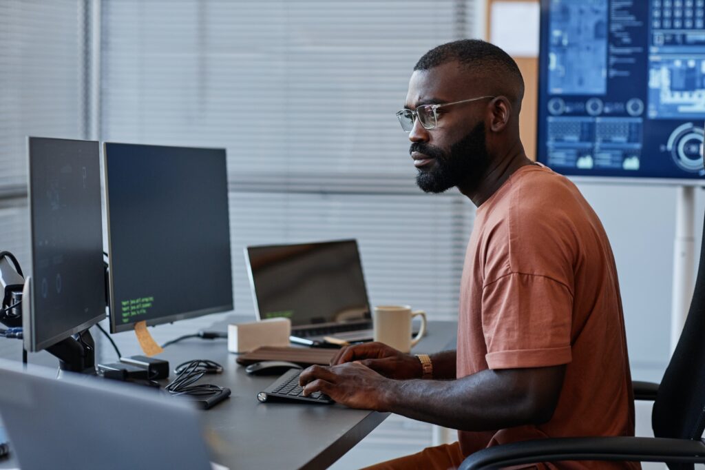 Software Engineer Using Computers