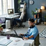 Diverse People Working in Open Office