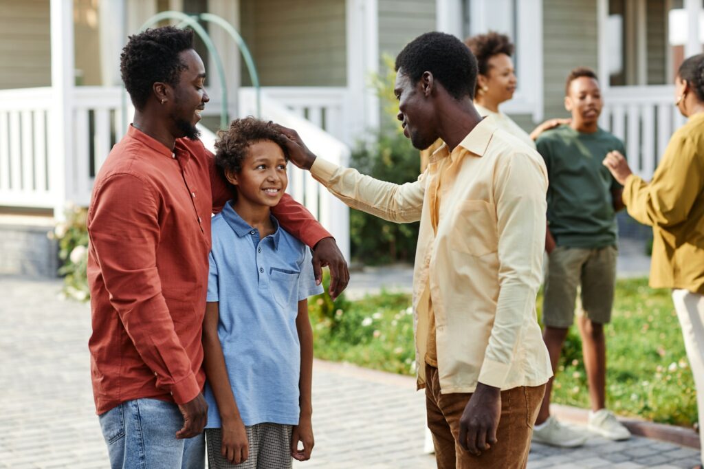 Family Gathering Outdoors