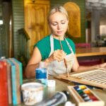 Young Woman Enjoying Crafting